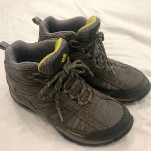 Columbia Gray and Yellow Hiking Boots